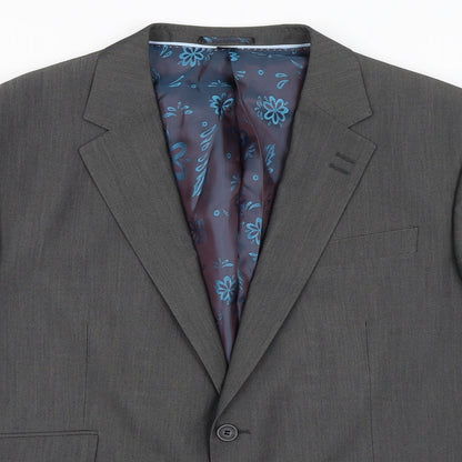 Mens UK Size 46 Jacamo Regular Grey Suit Jacket