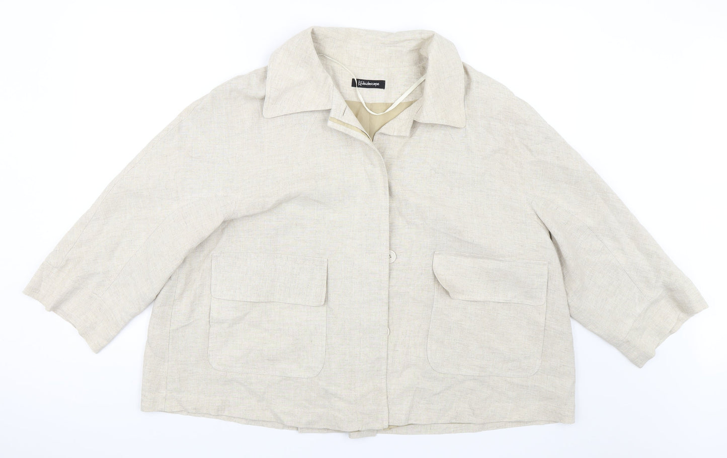 Kaleidoscope Womens Beige   Jacket  Size 14