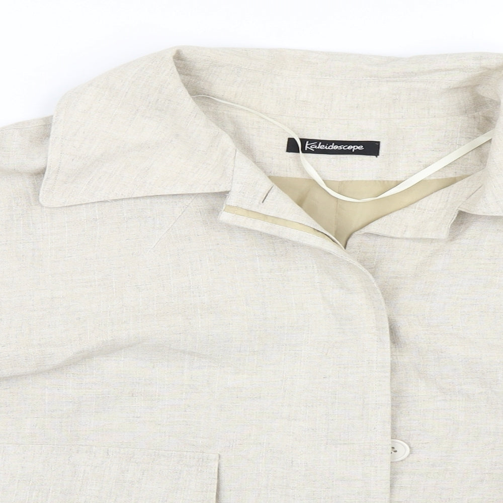 Kaleidoscope Womens Beige   Jacket  Size 14