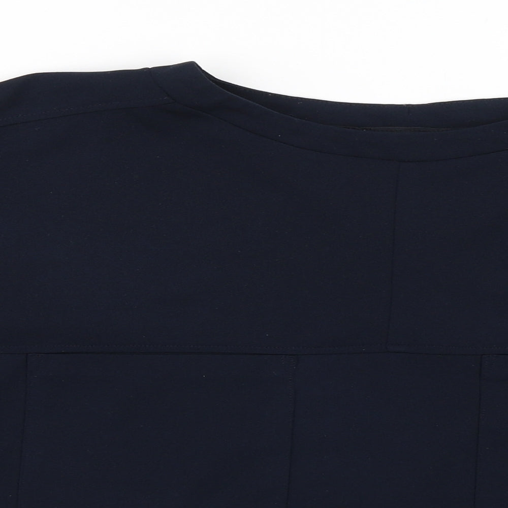Womens UK Size 14 NEXT Blue Basic Blouse