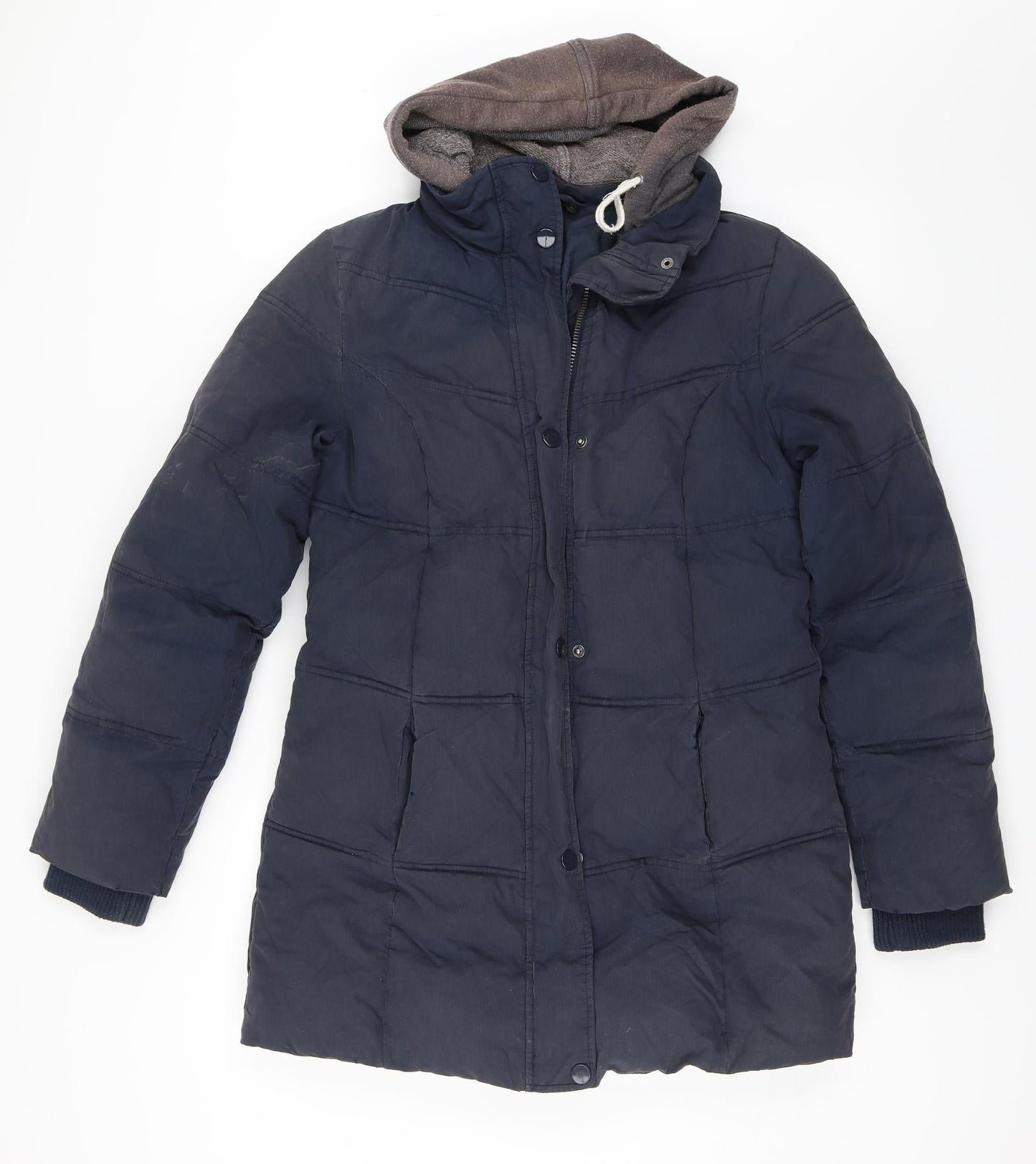 Womens UK Size 10 Topshop Blue Parka Coat