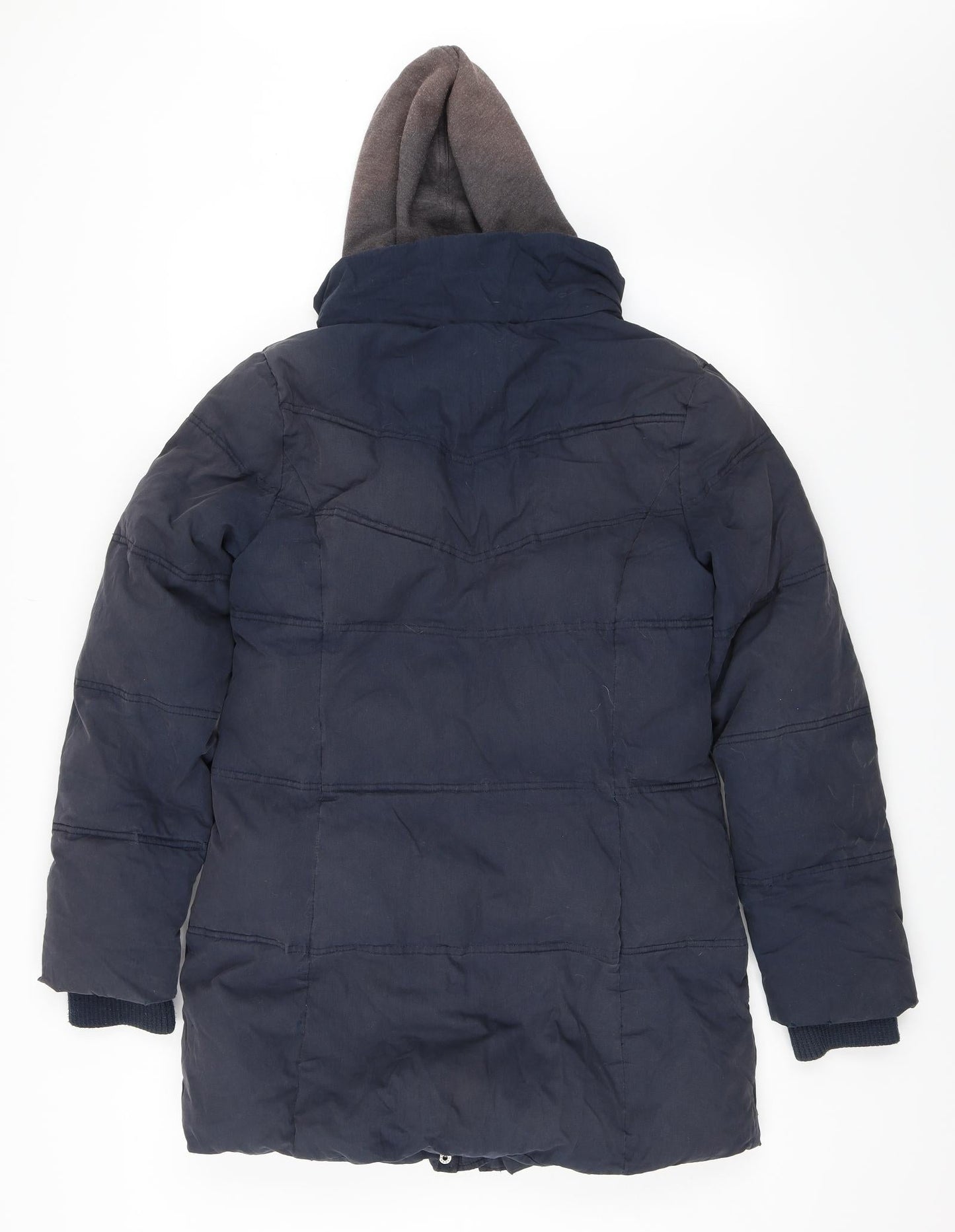 Womens UK Size 10 Topshop Blue Parka Coat
