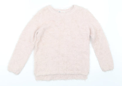 H&M Girls Pink   Pullover Jumper Size 9-10 Years