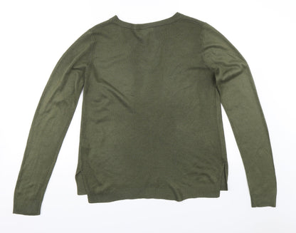 Back view of Atmosphere women’s green jumper, size UK 10