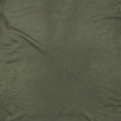 Brand and care label for Atmosphere women’s green jumper, size UK 10