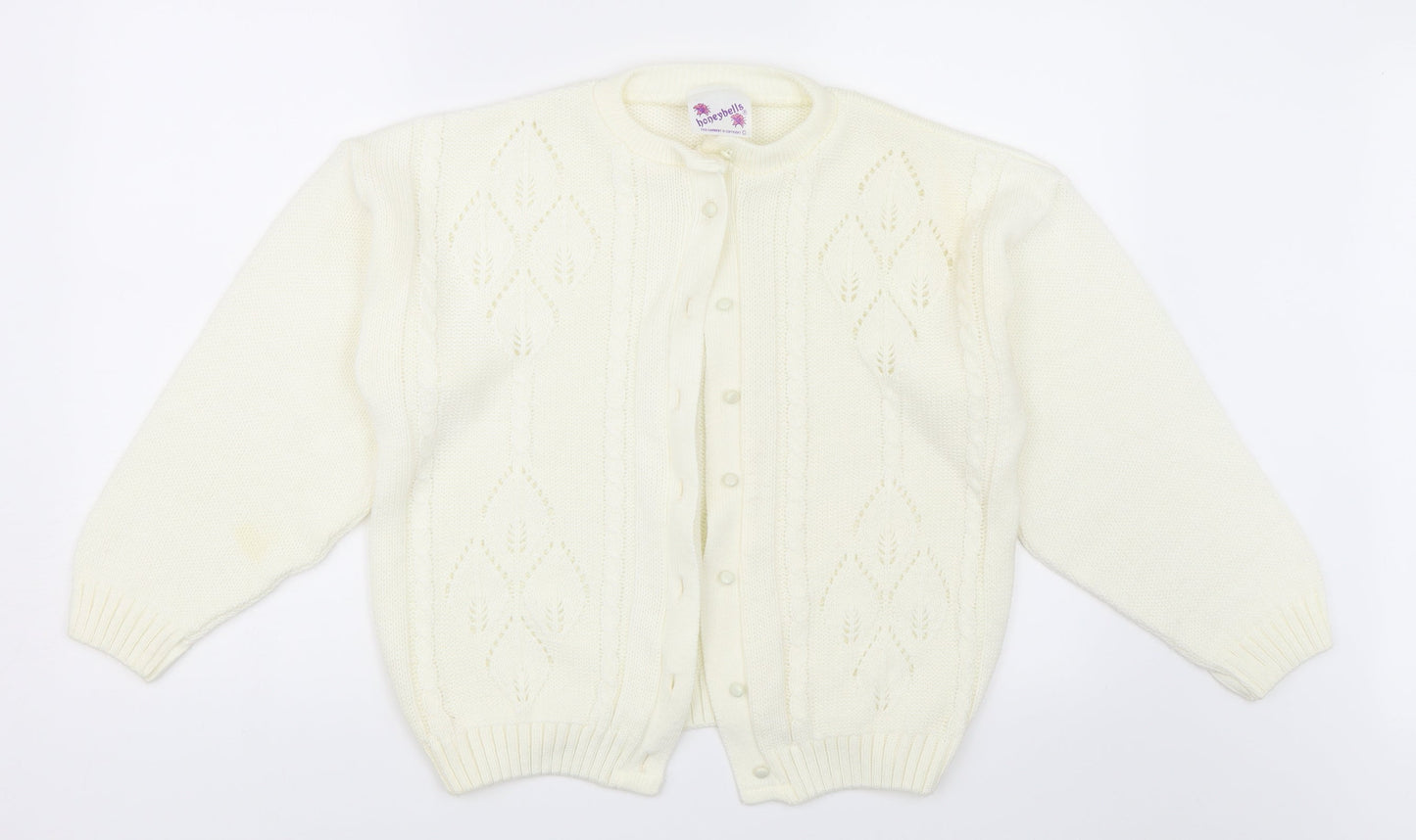 Honeybells Womens Ivory   Cardigan Jumper Size 6