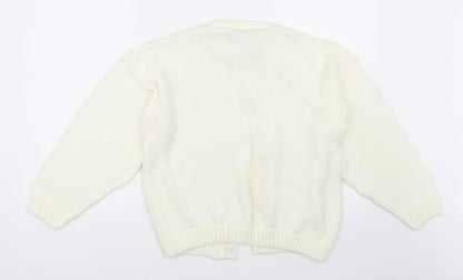 Honeybells Womens Ivory   Cardigan Jumper Size 6