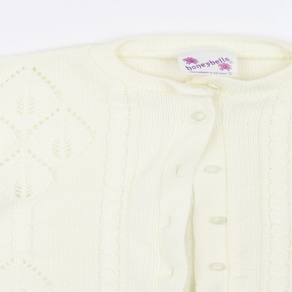 Honeybells Womens Ivory   Cardigan Jumper Size 6