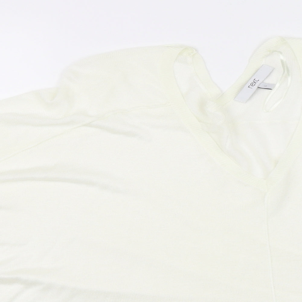 Next Womens Ivory   Pullover Jumper Size L