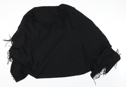 Preworn Womens Black   Wrap Jumper One Size
