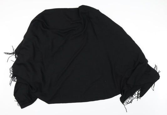 Preworn Womens Black   Wrap Jumper One Size