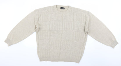 Mainstream Womens Beige   Pullover Jumper Size M
