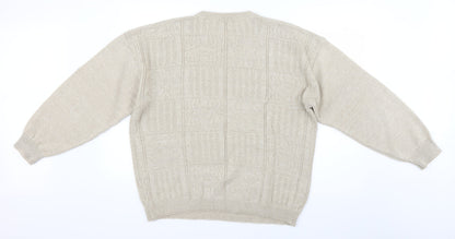 Mainstream Womens Beige   Pullover Jumper Size M