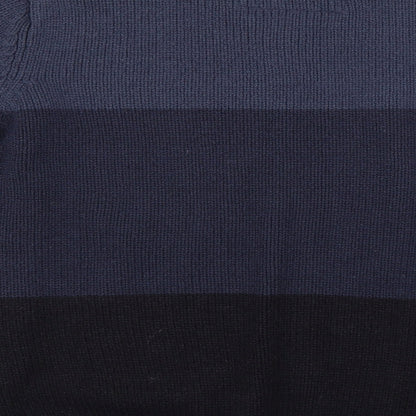 Soul Star Mens Blue Striped  Pullover Jumper Size M