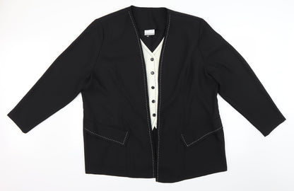 unlimited Womens Black   Cardigan Jumper Size 4