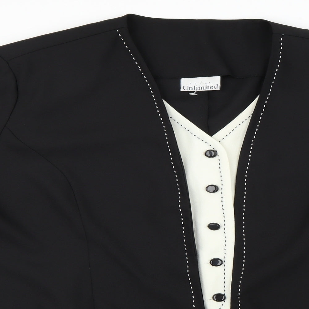 unlimited Womens Black   Cardigan Jumper Size 4