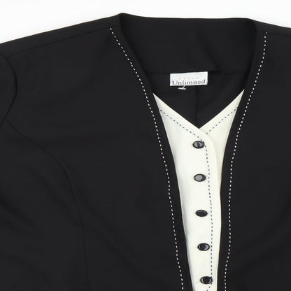 unlimited Womens Black   Cardigan Jumper Size 4