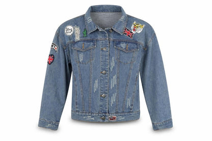 Eight Womens Blue  Denim Kimono Jacket Size S