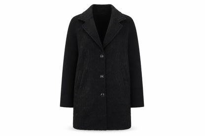 Clements Ribeiro Womens Black   Overcoat Coat Size S