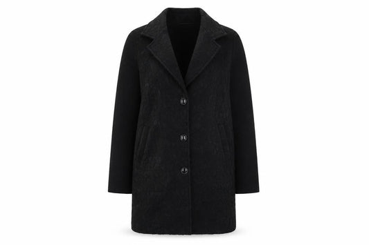 Clements Ribeiro Womens Black   Overcoat Coat Size S