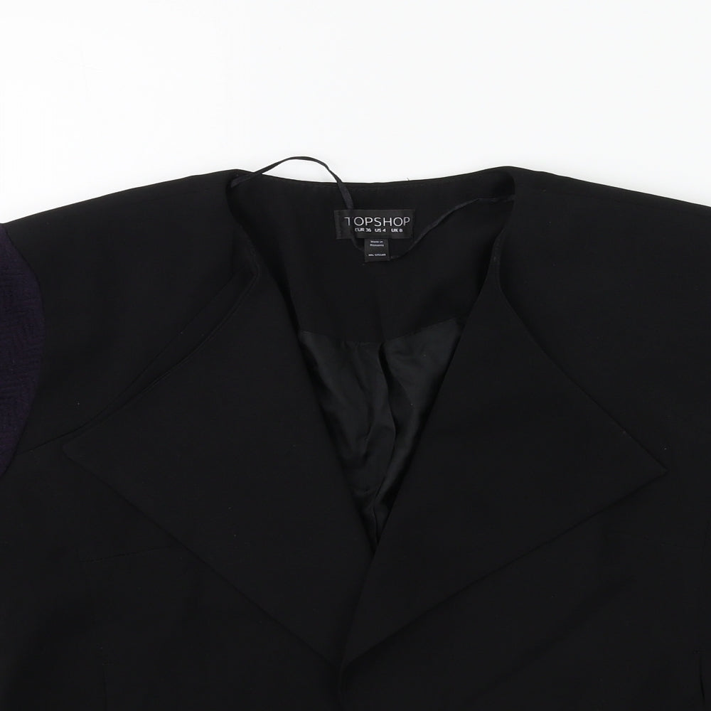 Womens UK Size 8 Topshop Black Jacket
