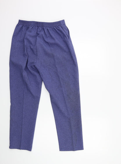 Womens UK Size S Preworn Regular Fit  Blue Trousers