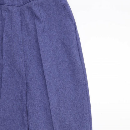 Womens UK Size S Preworn Regular Fit  Blue Trousers