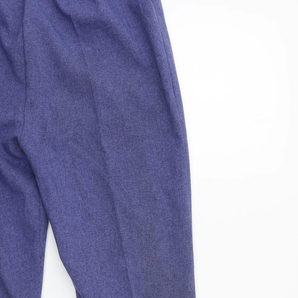 Womens UK Size S Preworn Regular Fit  Blue Trousers