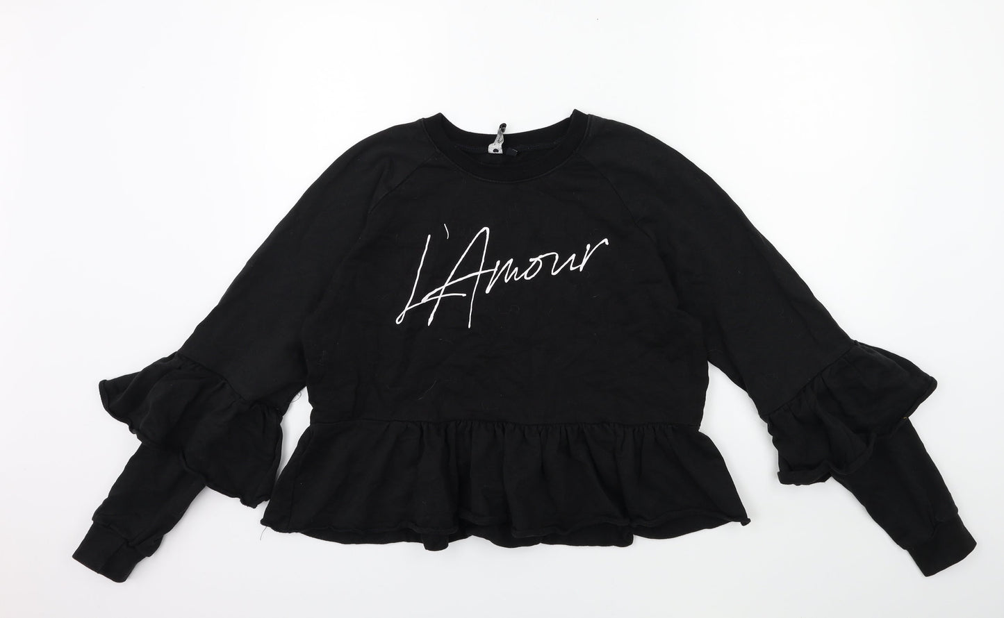influence Womens Black   Pullover Sweatshirt Size 12