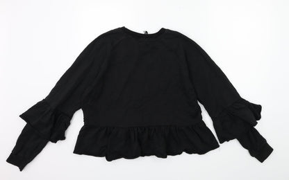 influence Womens Black   Pullover Sweatshirt Size 12