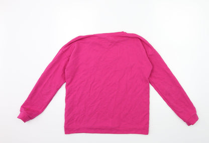 Marks and Spencer Girls Pink   Pullover Sweatshirt Size 13-14 Years