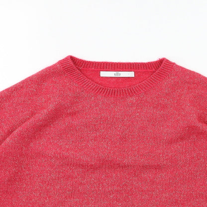 Marks and Spencer Girls Pink  Knit Pullover Jumper Size 12-13 Years