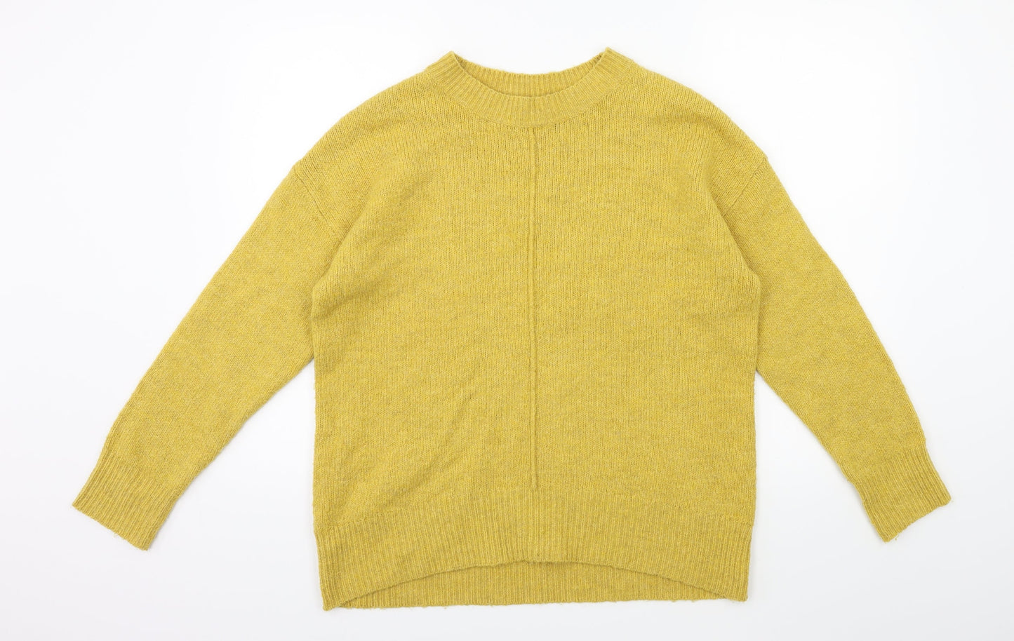 George Womens Yellow  Knit Pullover Jumper Size M