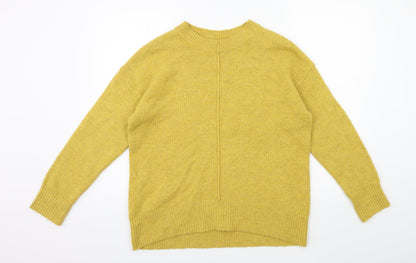 George Womens Yellow  Knit Pullover Jumper Size M