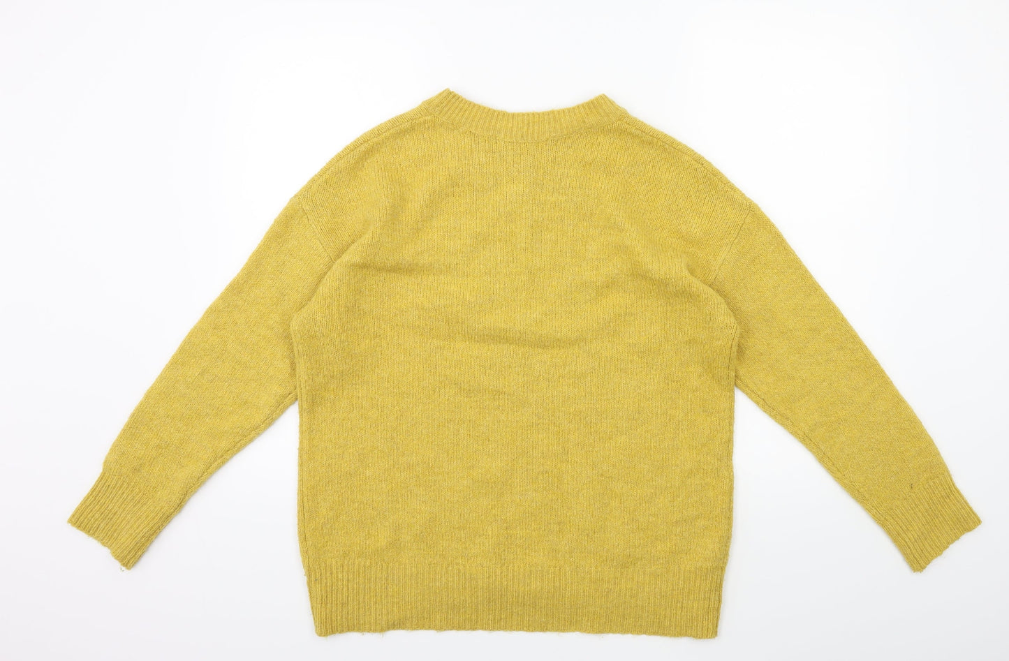 George Womens Yellow  Knit Pullover Jumper Size M