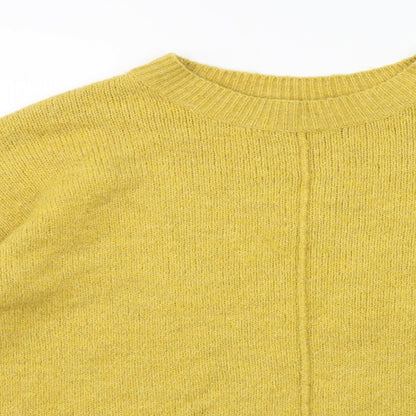 George Womens Yellow  Knit Pullover Jumper Size M