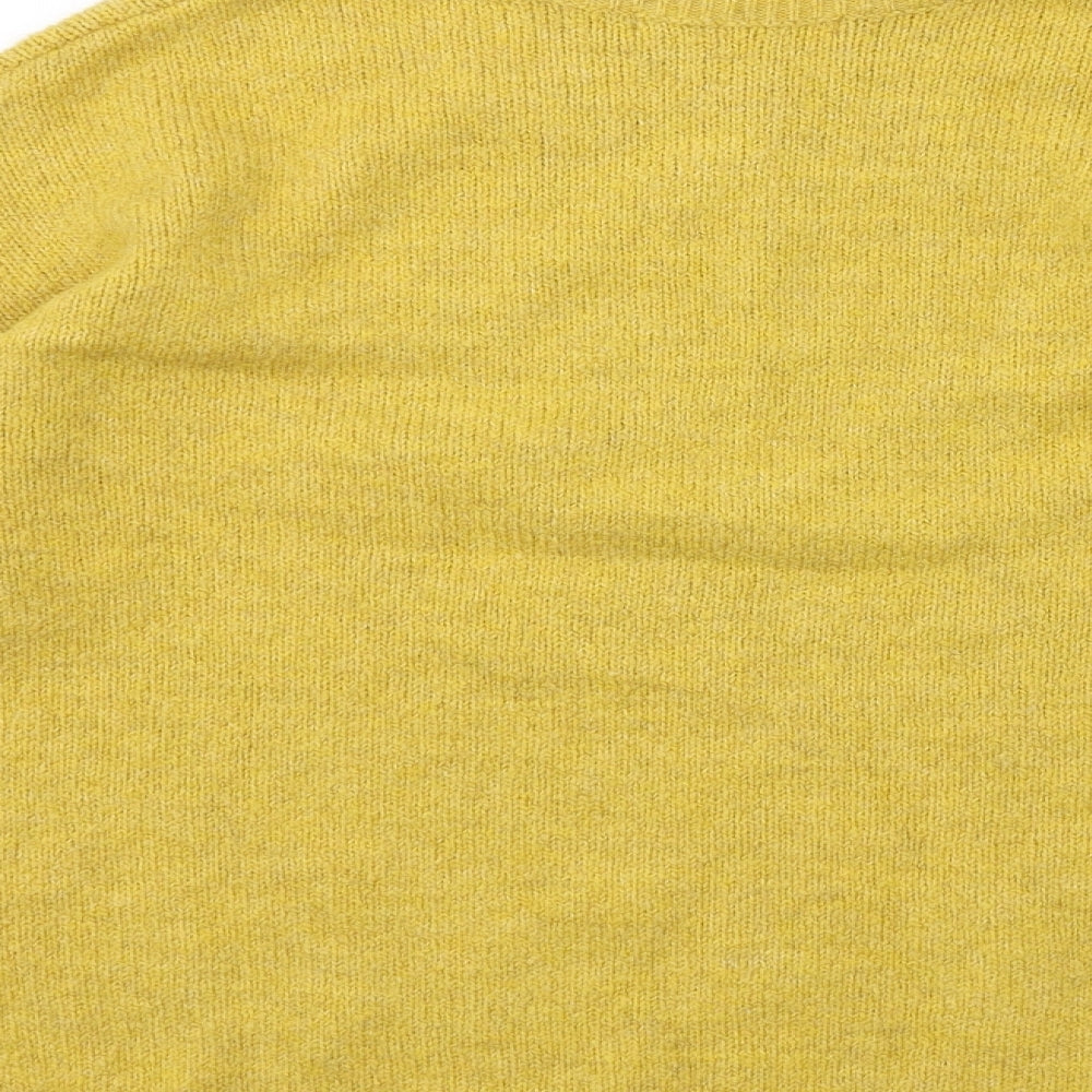 George Womens Yellow  Knit Pullover Jumper Size M