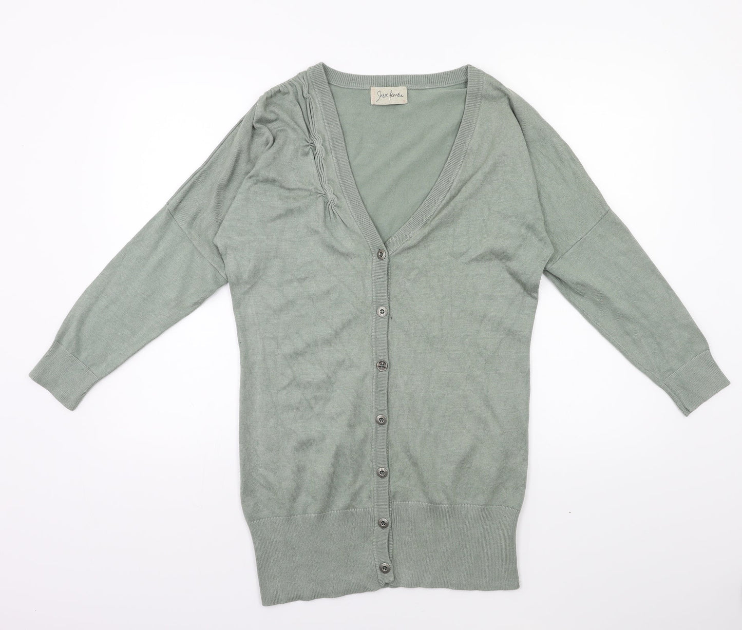 shere female Womens Green  Knit Cardigan Jumper Size S