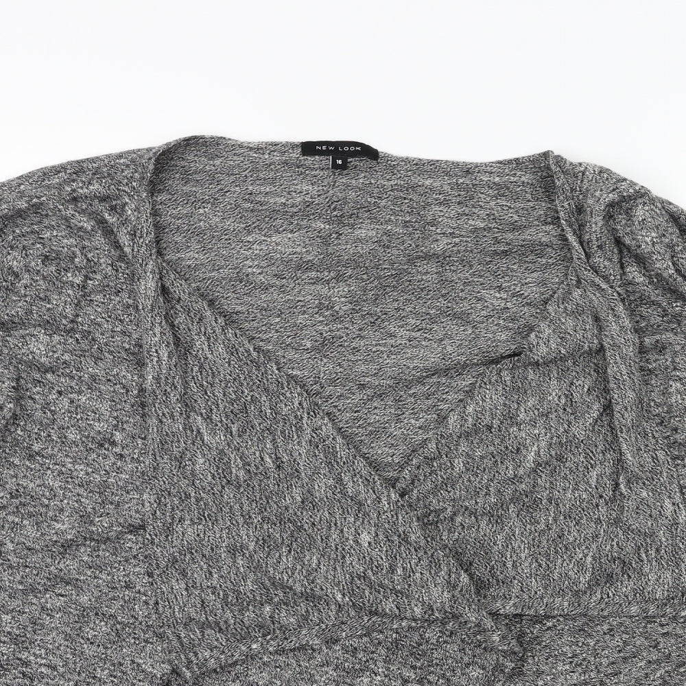 New Look Womens Grey   Cardigan Jumper Size 16