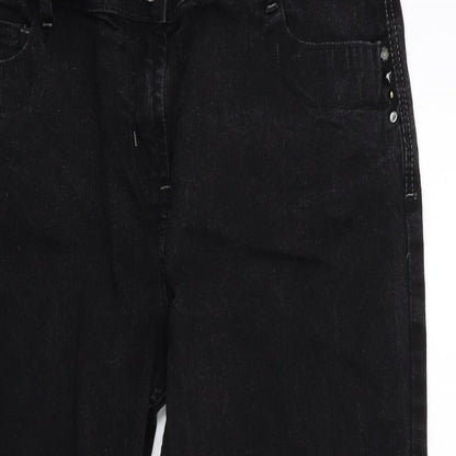 Cherokee Womens Black  Denim Skinny Jeans Size 36 in L29 in
