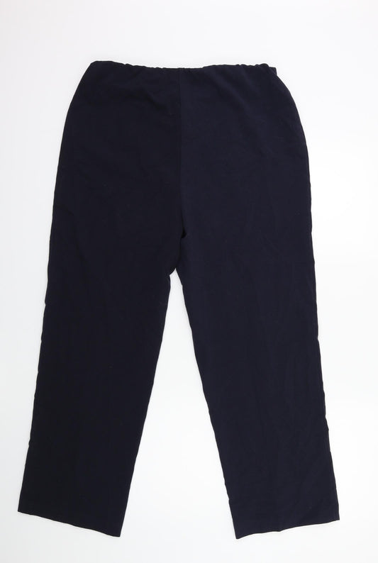 ISLE Womens Blue   Trousers  Size 14 L27 in
