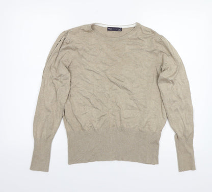 Marks and Spencer Womens Brown   Pullover Jumper Size 14