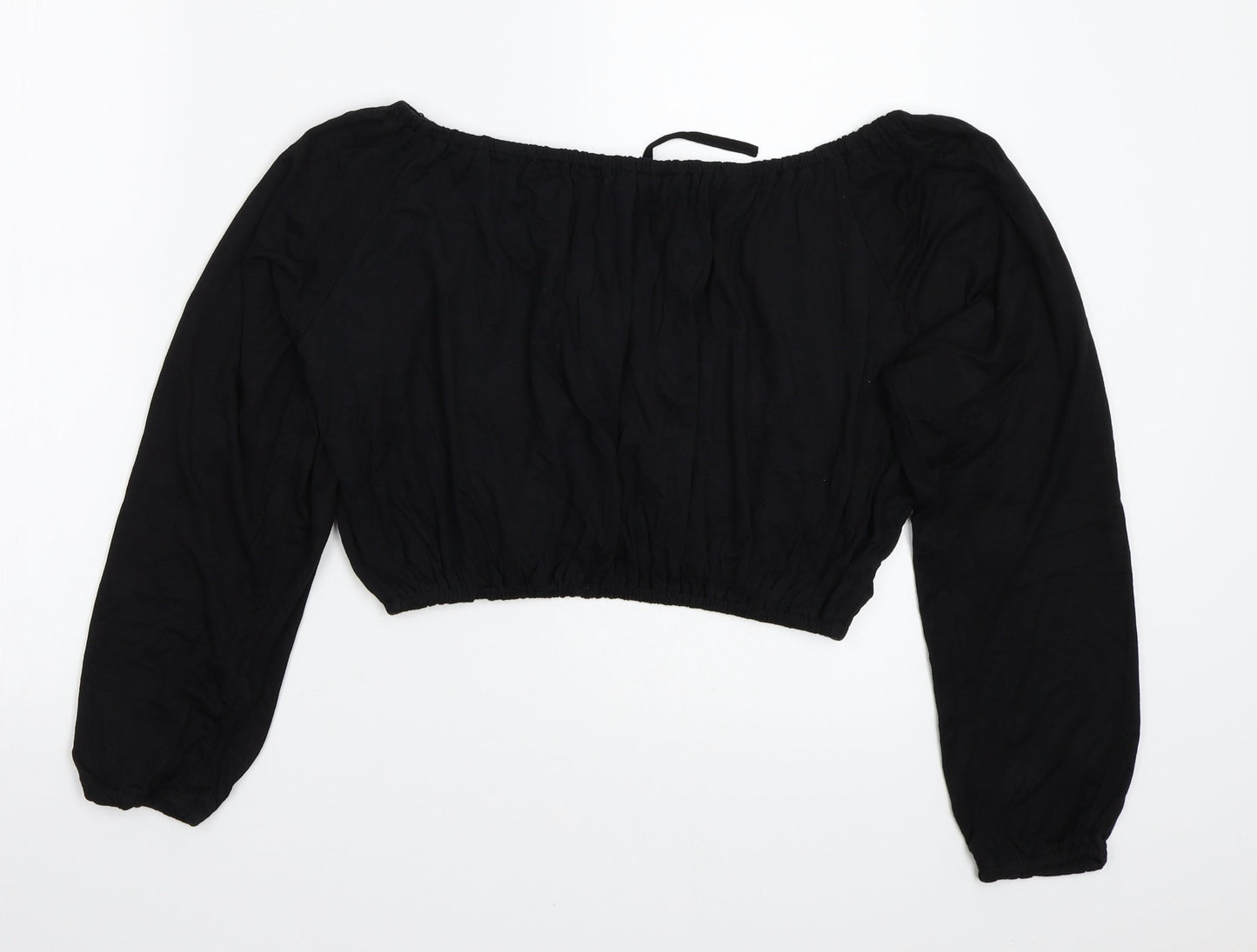 Body Womens Black   Basic Blouse Size 14