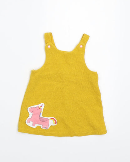 Nutmeg Girls Yellow   A-Line  Size 3-6 Months