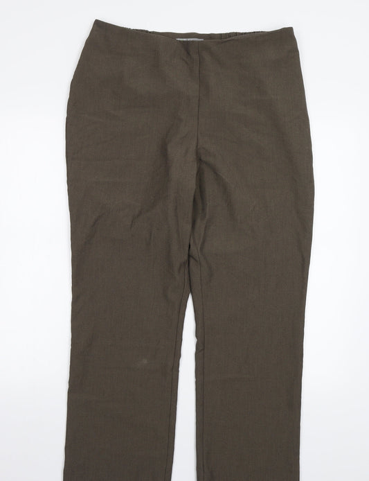Womens UK Size 16 Marks and Spencer Regular Fit  Green Trousers