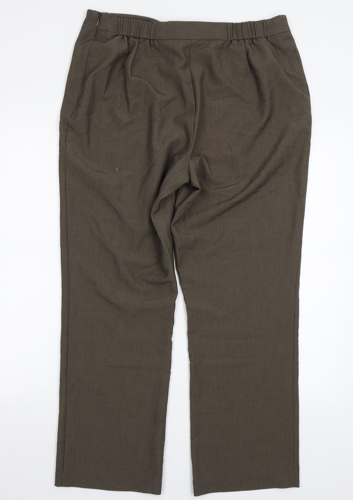 Womens UK Size 16 Marks and Spencer Regular Fit  Green Trousers