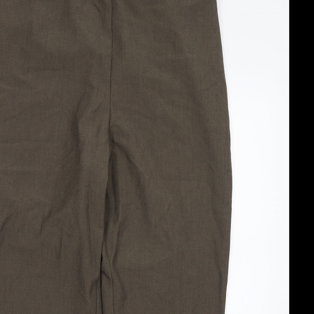 Womens UK Size 16 Marks and Spencer Regular Fit  Green Trousers