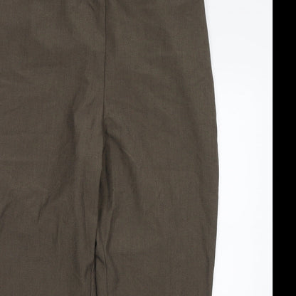 Womens UK Size 16 Marks and Spencer Regular Fit  Green Trousers