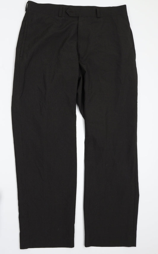 Womens UK Size 34 BHS Regular Fit  Brown Trousers