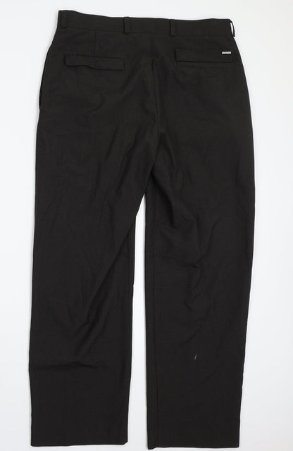 Womens UK Size 34 BHS Regular Fit  Brown Trousers